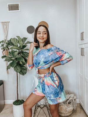 Loungin Tie Dye 2 Piece Set - Mom Boss Fitness