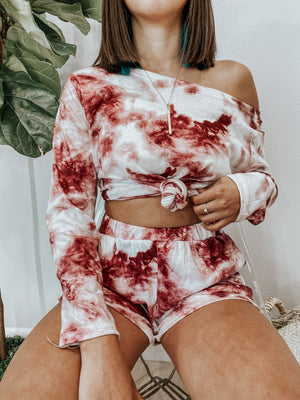 Tie Dye Shorts Set 2 Piece Casual Set - Mom Boss Fitness